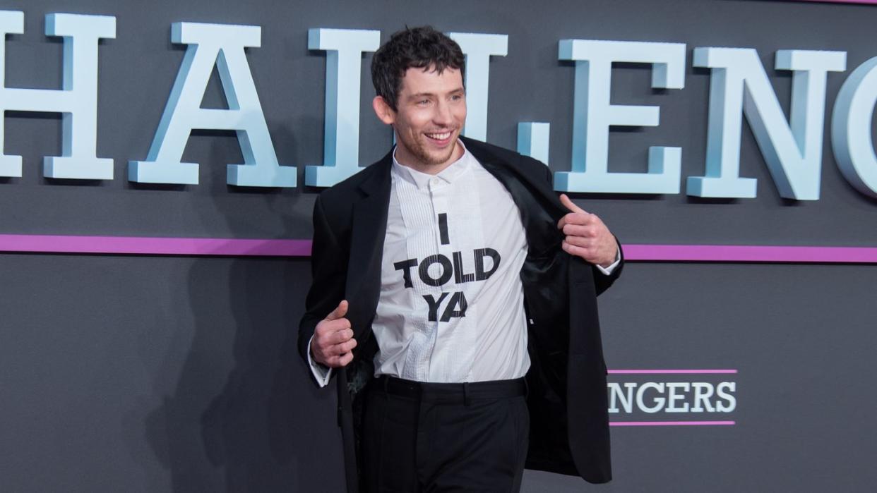 london, united kingdom april 10 josh oconnor attends the uk premiere of challengers at the odeon luxe leicester square in central london, on april 10, 2024 photo by loredana sangiulianoanadolu via getty images