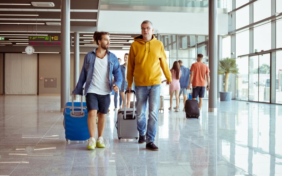 Passengers at the airport