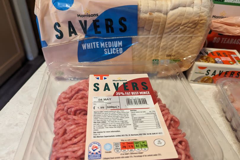 The Morrisons' Savers mince was £1.99 when it launched, but is now £2.29 after being added to its Aldi and Lidl Price Match products