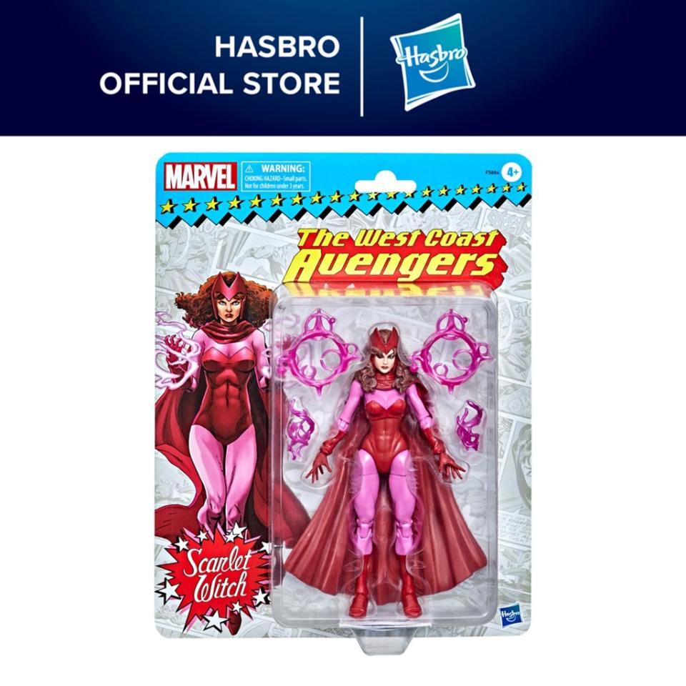 Marvel Legends Series Scarlet Witch 6-inch Retro Action Figure Toy. (Photo: Shopee SG)