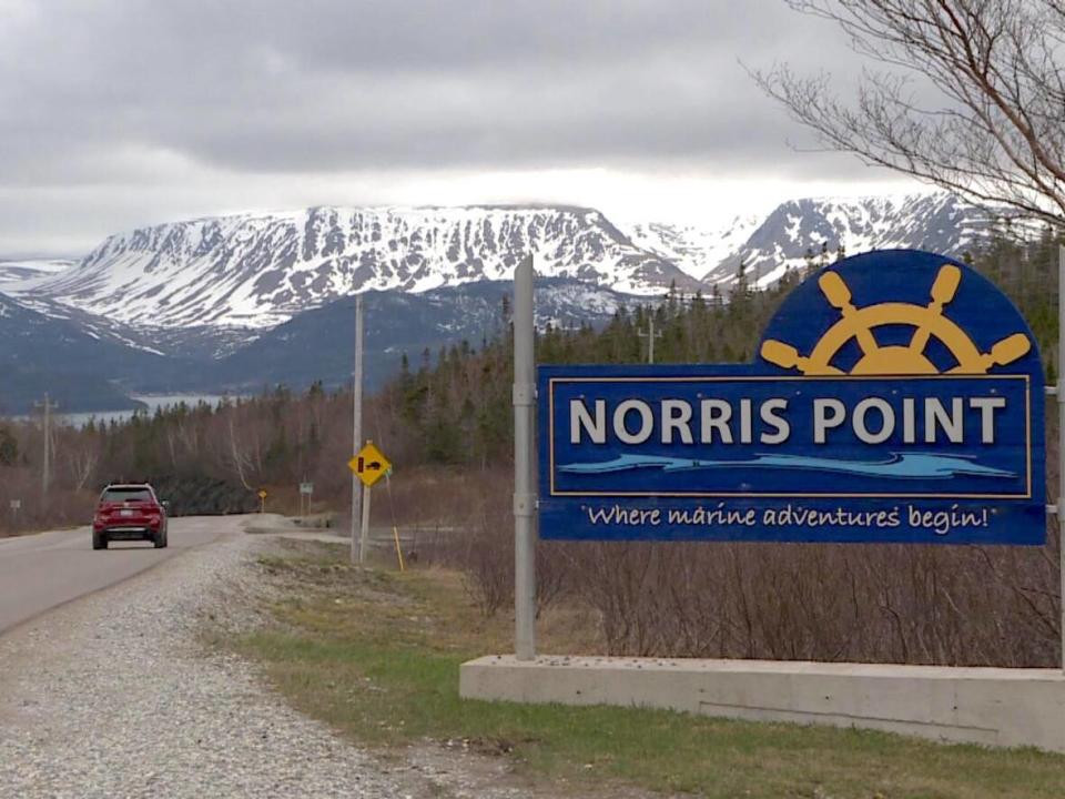 The Tablelands loom large over Bonne Bay and the approach to Norris Point. (Troy Turner/CBC - image credit)