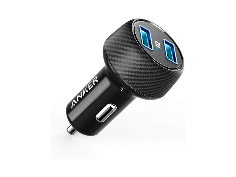 Charge two devices at once while you're en route with the Anker Quick Charge car charger. (Photo: Amazon)