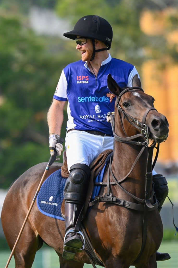 Harry, an enthusiastic polo player, will executive-produce a polo docuseries for Netflix. AFP via Getty Images