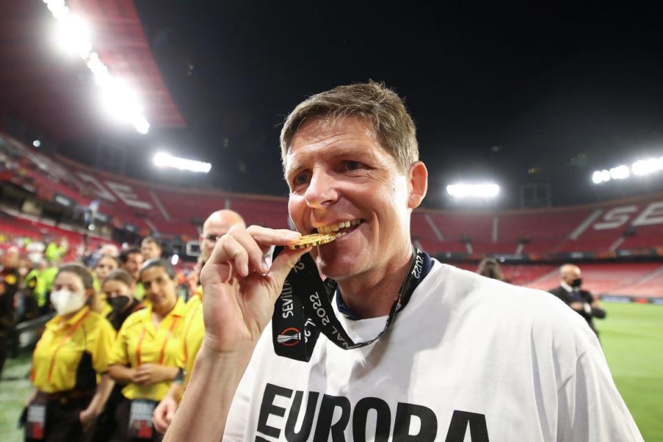 Oliver Glasner won the Europa League with Eintracht Frankfurt (Getty Images)