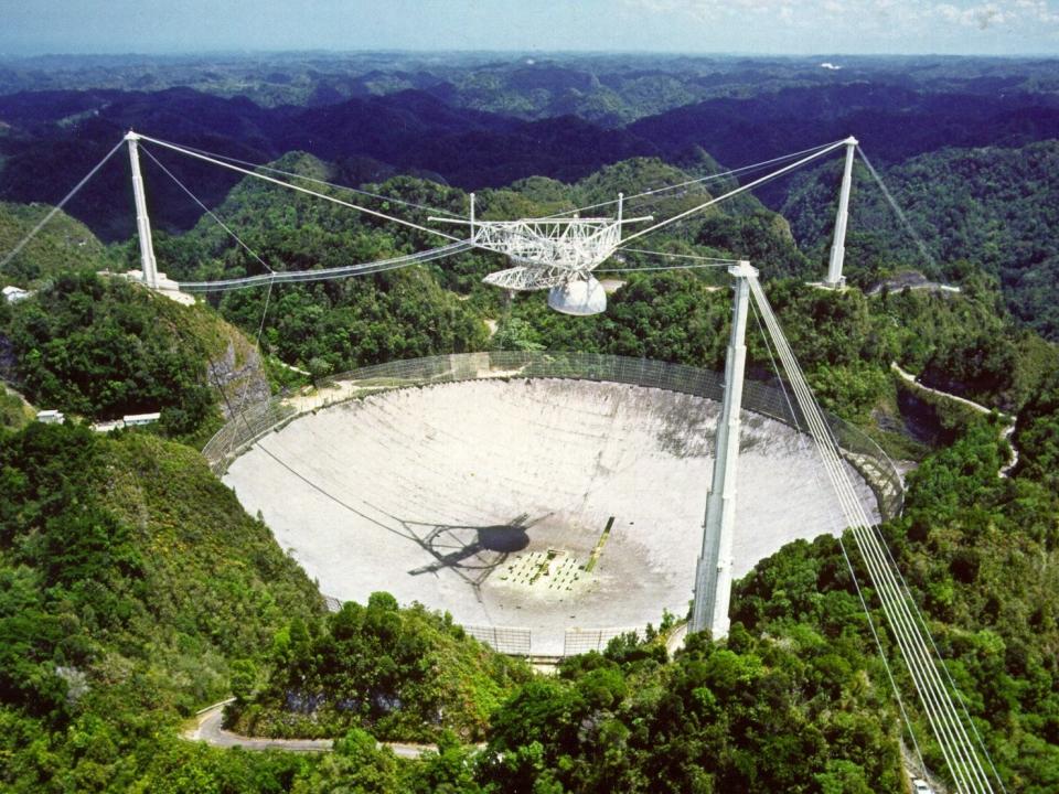 arecibo radio antenna observatory puerto rico overhead view 20050805 naic national science foundation nsf