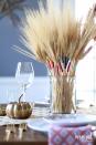 <p>Instead of overloading your home with pumpkins and gourds, try sprucing up your table with colorful wheat in a jar or a pretty vase. </p><p><strong>Get the tutorial at <a rel="nofollow noopener" href="https://inspiredbycharm.com/diy-color-wrapped-wheat/" target="_blank" data-ylk="slk:Inspired By Charm;elm:context_link;itc:0;sec:content-canvas" class="link ">Inspired By Charm</a>. </strong></p>