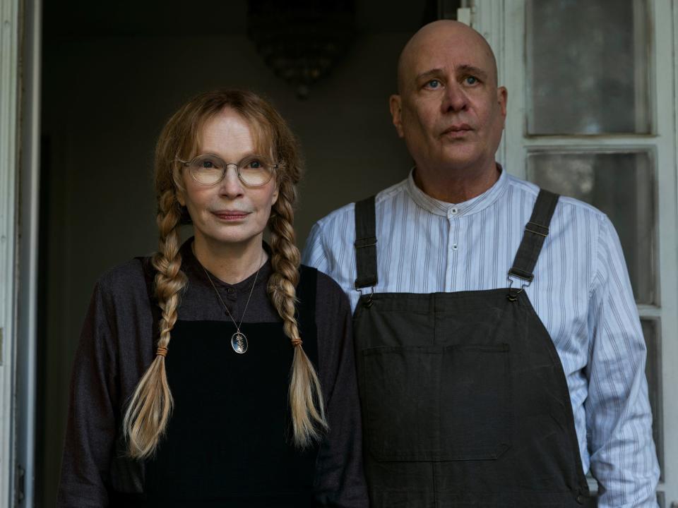 Mia Farrow and Terry Kinney on Netflix's "The Watcher."