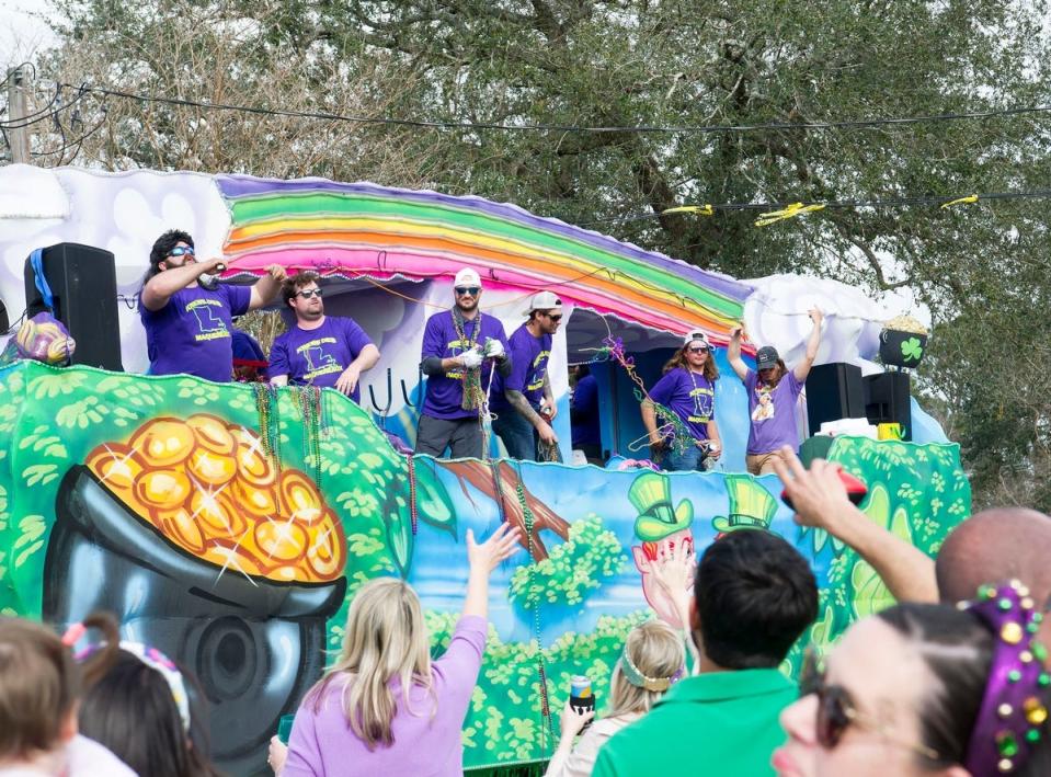 The Krewe of Ambrosia rolls through Thibodaux on Sunday, Feb. 20, 2022. The parade will roll again this Sunday, following the Krewe of Shaka.