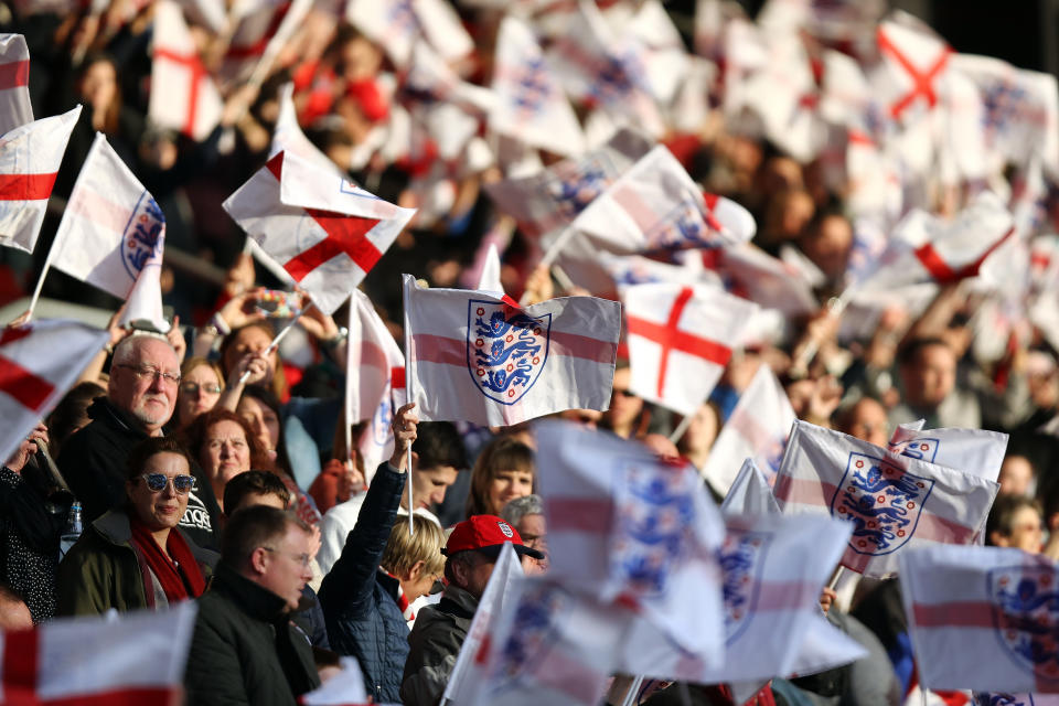 90,000 fans are expected to watch England's match with Germany. (Credit: Getty Images)