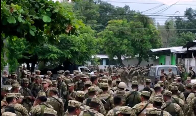 Operativo militar en El Salvador en este sábado