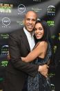 <p>This sweet couple broke up after two years of dating, although a source close to Cory told <em><a href="https://people.com/politics/rosario-dawson-cory-booker-split-after-more-than-2-years-breakup/" rel="nofollow noopener" target="_blank" data-ylk="slk:People;elm:context_link;itc:0;sec:content-canvas" class="link ">People</a></em> they are still “good friends.” </p>