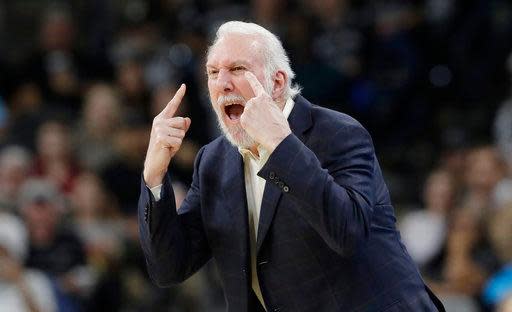 ▲馬刺教頭Gregg Popovich。（圖／美聯社／達志影像）