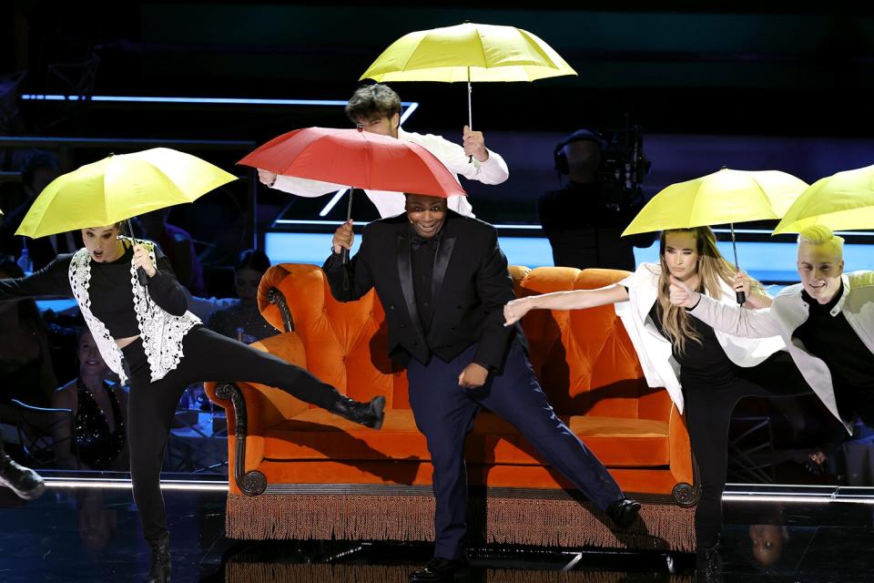 Host Kenan Thompson speaks onstage during the 74th Primetime Emmys