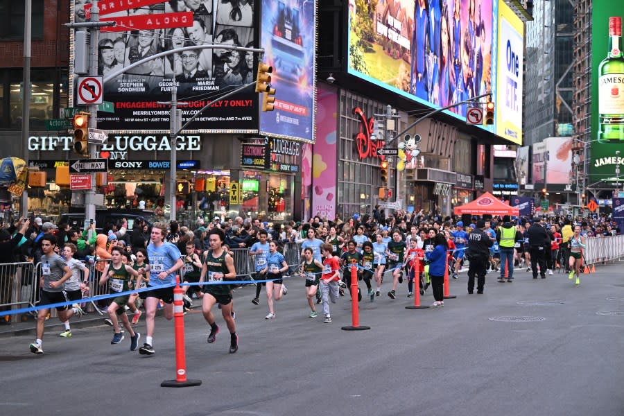 NEW YORK, NEW YORK – MARCH 17: The 2024 United Airlines NYC Half Marathon is held in New York City. The course starts in Brooklyn and ends in Central Park in Manhattan. (Photo by Roy Rochlin/New York Road Runners via Getty Images)