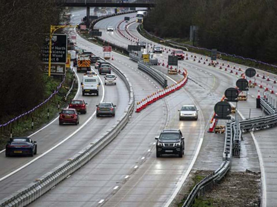 Operation Brock barrier frees up space for lorries to queue  (National Highways)