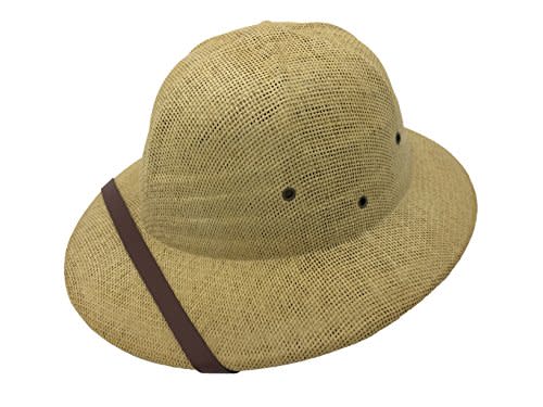 Pith Helmet Costume Party Hat Women Mens Large Size adjustable Gardening Fhishing Hiking Jungle Explore Natural Khaki Safari hat