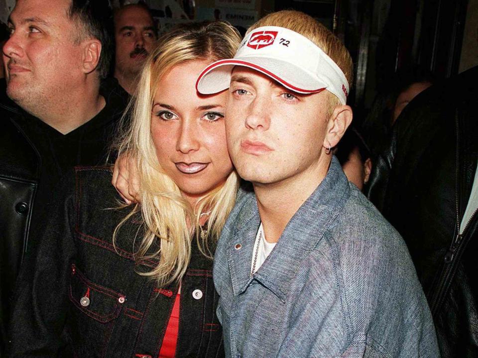 Marion Curtis/DMI/The LIFE Picture Collection/Getty Eminem and Kim Scott during one of his record release parties