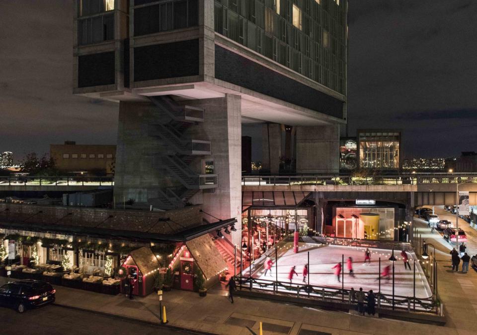 4) Ice Skating at the Standard Hotel