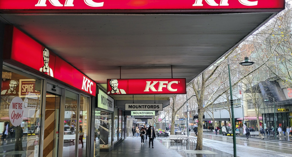 A diner format KFC restaurant in Melbourne, Australia