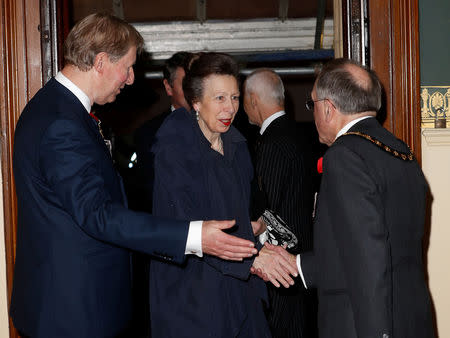 Britain's Princess Anne, Princess Royal attends the Royal British Legion Festival of Remembrance to commemorate all those who have lost their lives in conflicts and mark 100 years since the end of the First World War, at the Royal Albert Hall, London, Britain November 10, 2018. Chris Jackson/Pool via REUTERS