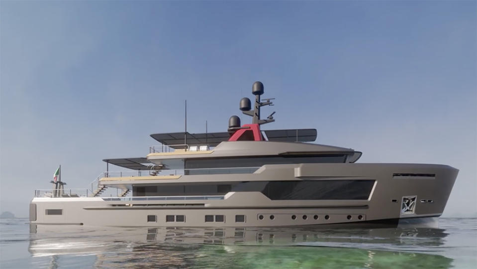 CRN AlfaRosso 45mt Explorer Yacht, designed by Francesco Paszkowski.