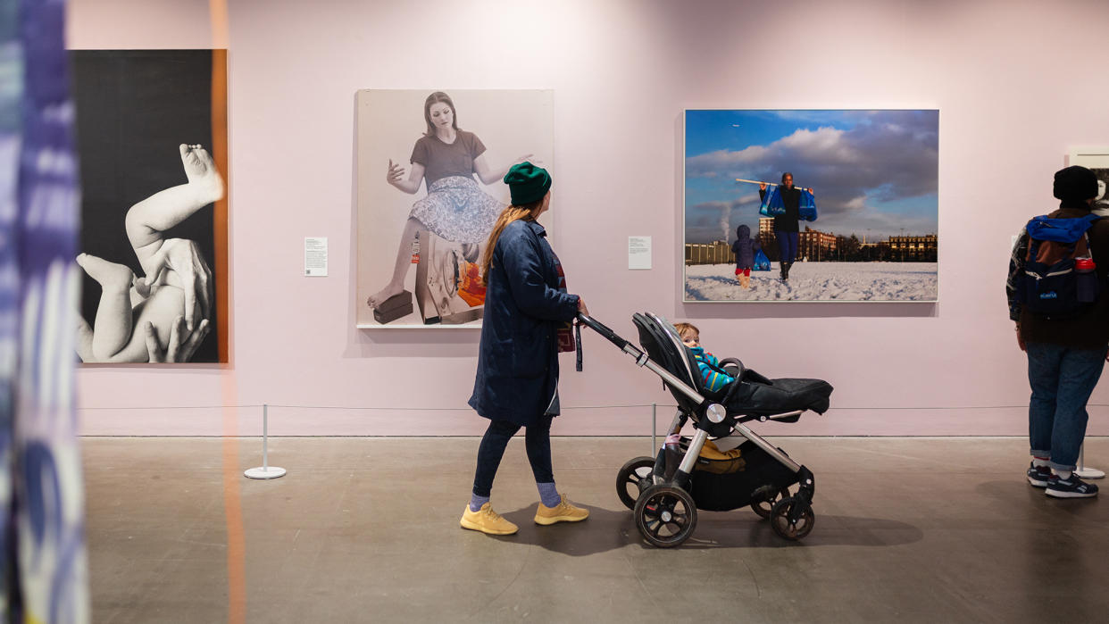  Installation view of Acts of Creation: on Art and Motherhood at Arnolfini, Bristol. 