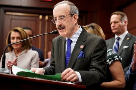 U.S. Rep. Engel speaks during introduction of Climate Action Now Act on Capitol Hill in Washington