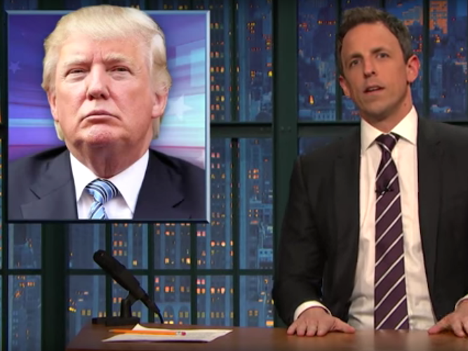 seth meyers a closer look donald trump