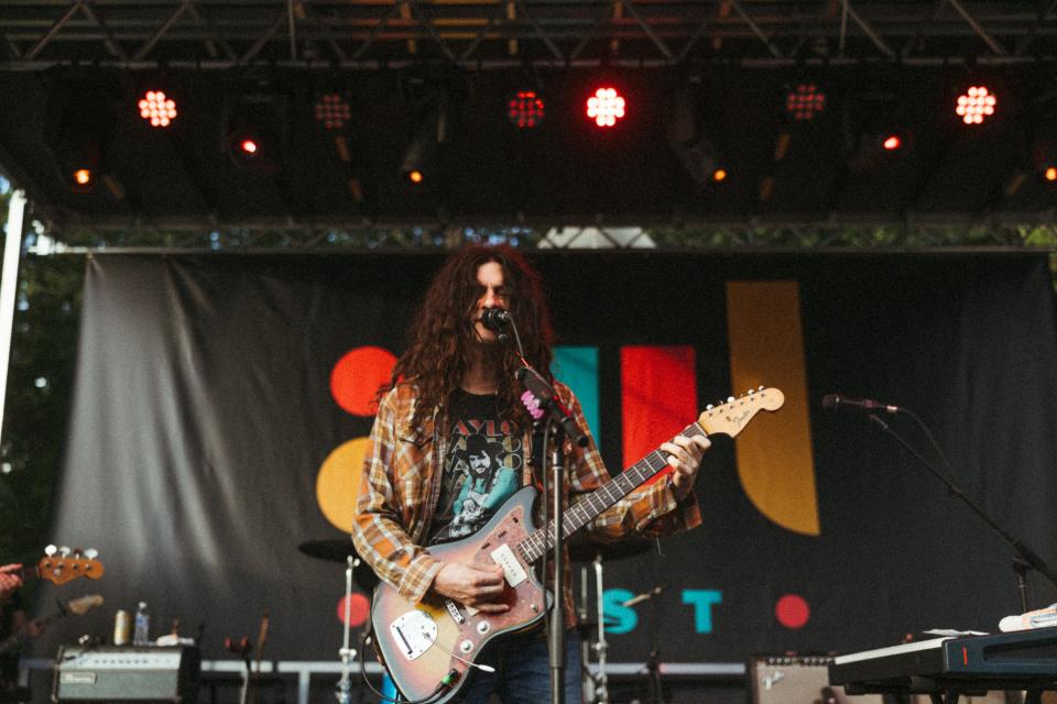 Kurt Vile performs at Highland Brewing's Meadow during AVLFest 2023.