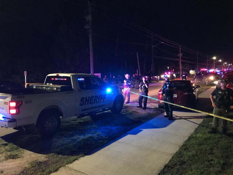 Law enforcement officers shut down 45th Street between 32nd and 30th avenues while crime scene investigators looked over the area where a deputy-involved shooting of a 19-year-old man occurred around 9 p.m. June 11, 2022.