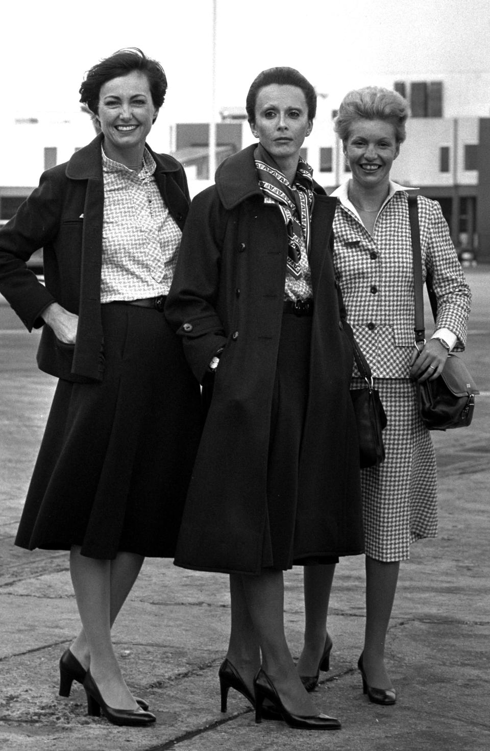 Air France flight attendants in 1978