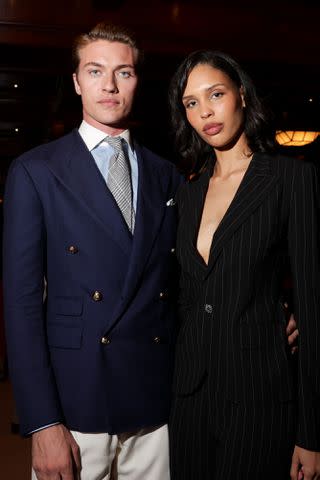 <p>Lexie Moreland/WWD via Getty </p> Lucky Blue Smith and Nara Smith.