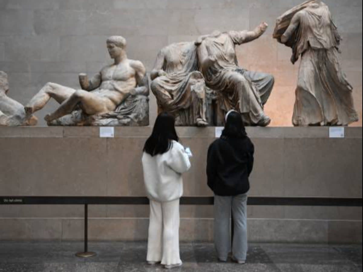 The museum, which houses the Parthenon Marbles, also known as the Elgin Marbles, needs to “tighten security” (AFP via Getty Images)