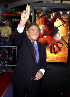 Cliff Robertson would like two, thanks, at the LA premiere of Columbia Pictures' Spider-Man
