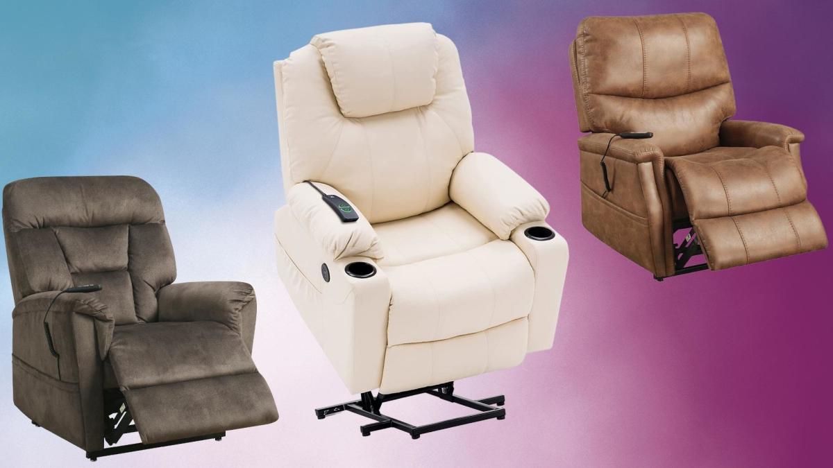 Power Lift Recliner Chair with Heat and Massage Home Theater Recliner, Pillow Included Latitude Run Upholstery Color: Brown