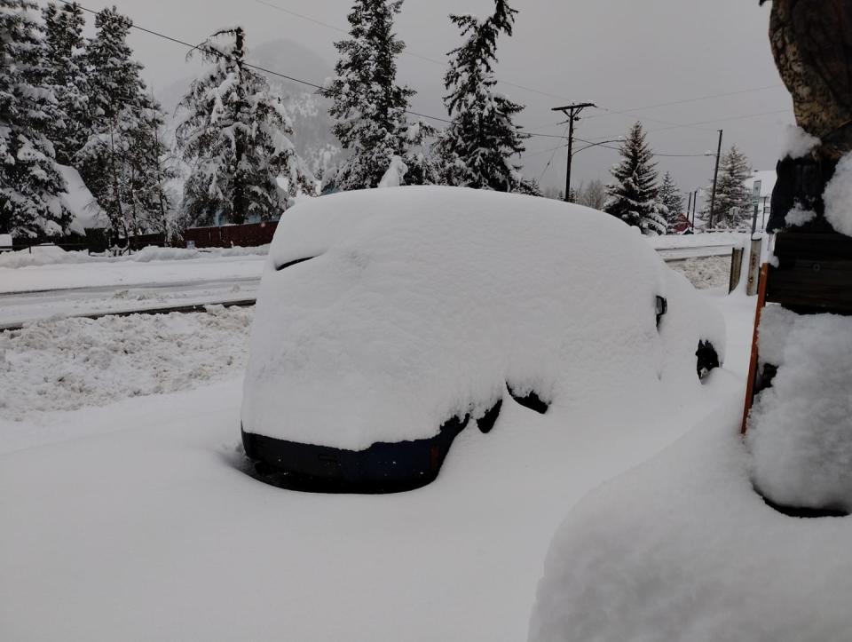 Gilpin and Clear Creek counties got the most snow during a storm on March 13 and 14, 2024. (Photo: Ellen Fern)