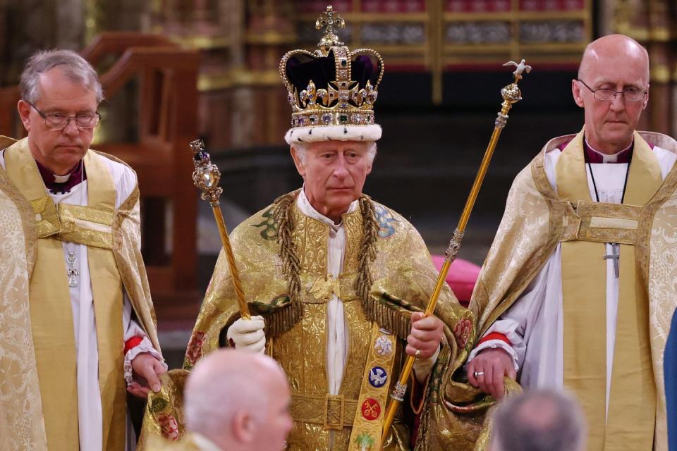 their majesties king charles iii and queen camilla coronation day