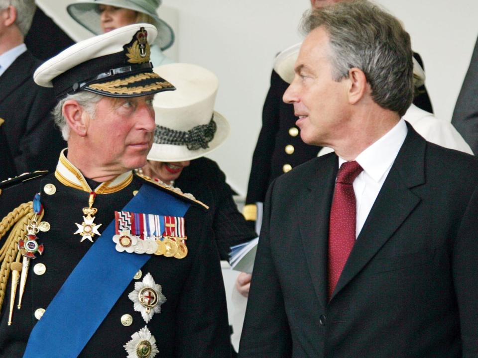 Prince Charles and Tony Blair