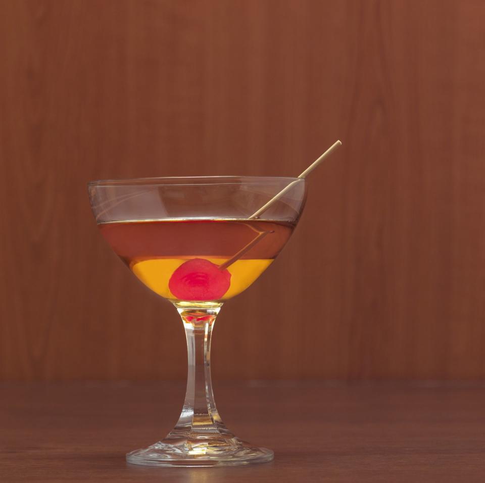 manhattan cocktail, close up