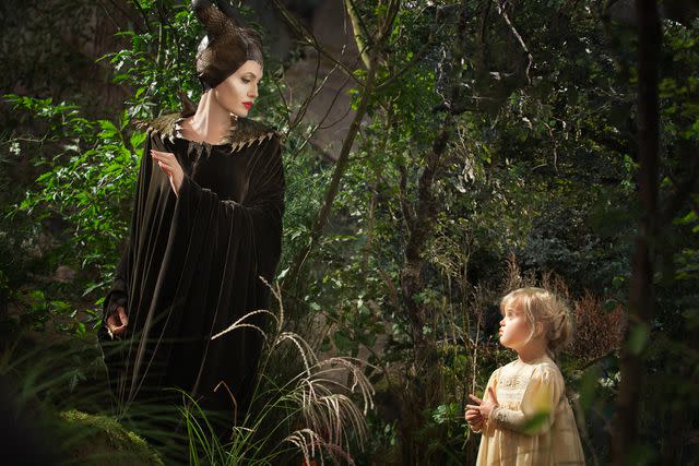<p>Walt Disney Studios/Kobal/Shutterstock</p> Angelina Jolie and Vivienne Jolie-Pitt in 'Maleficent'.