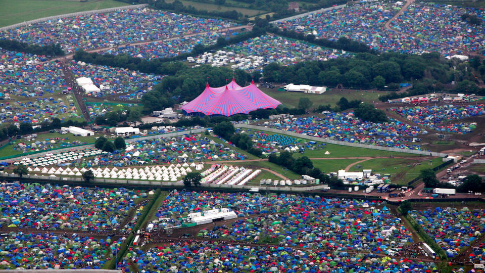 Good luck finding your tent in all that. (SWNS)