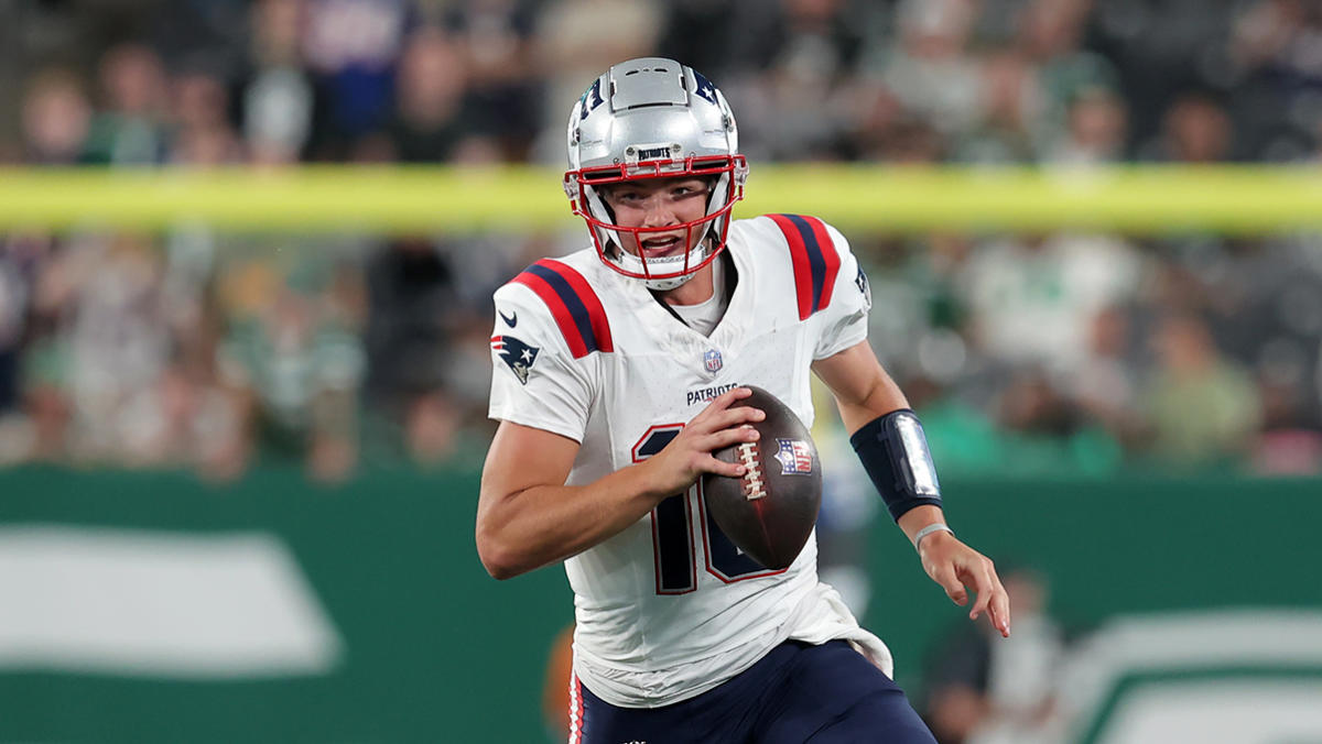 Drake Maye reacts to making NFL debut in Patriots’ loss to Jets