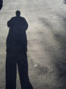 Shadow of a man on the floor