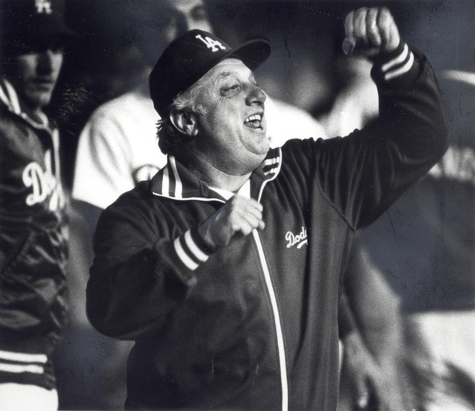 Tommy Lasorda in September 1982.