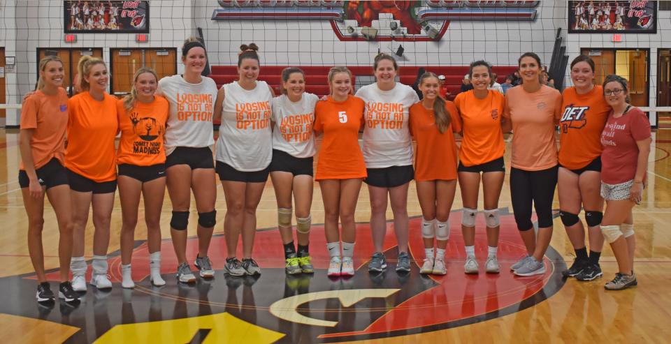 Coldwater Volleyball held Orange Night, a fundraiser for leukemia research spearheaded by JV player Braylinn Austin. The night involved raffles, a bake sale, and a pair of scrimmages, including an Alumni versus Varsity showdown