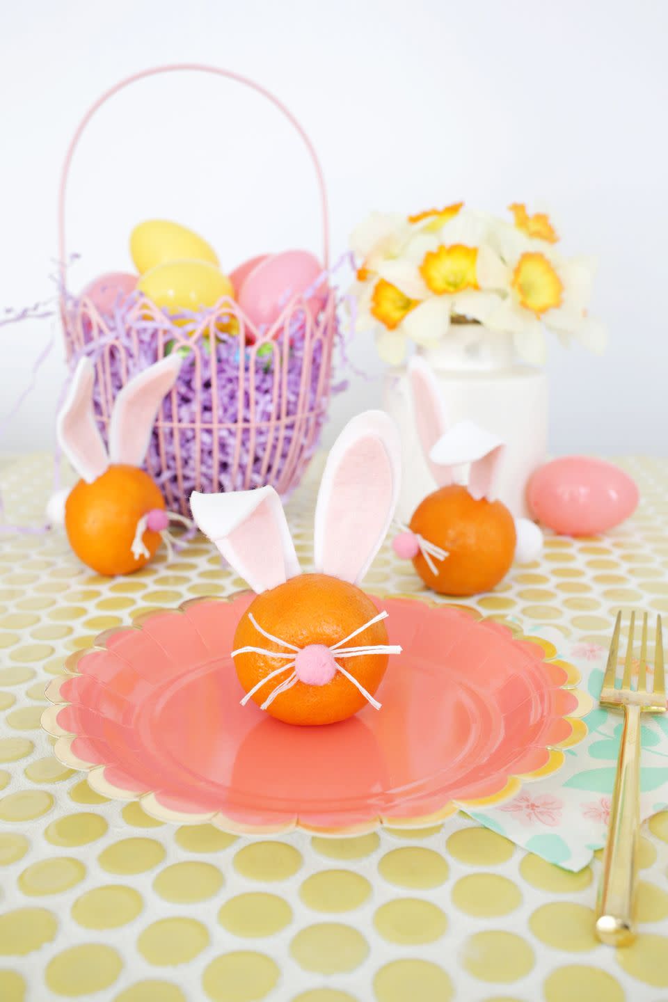 Mandarin Easter Bunny Craft