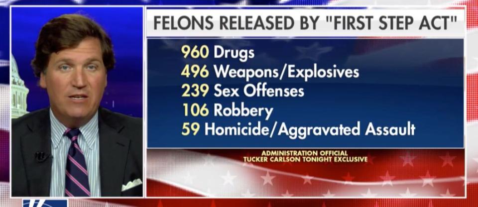 Info from an administration official on "Tucker Carlson Tonight." (Photo: "Tucker Carlson Tonight")