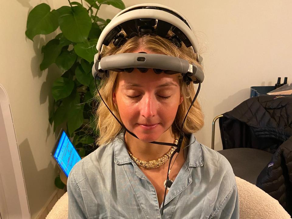 Anna getting EEG