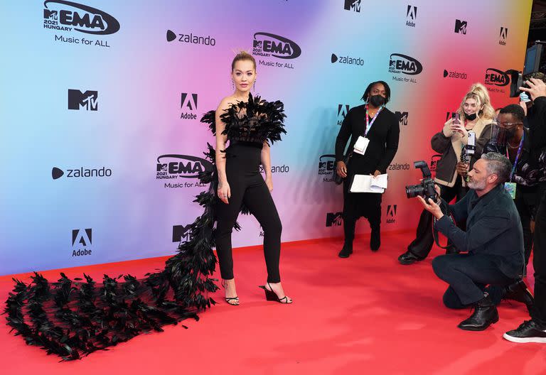 Rita Ora fue una de las voces presentes en la fiesta de los MTV EMA 2021, celebrada en Hungría