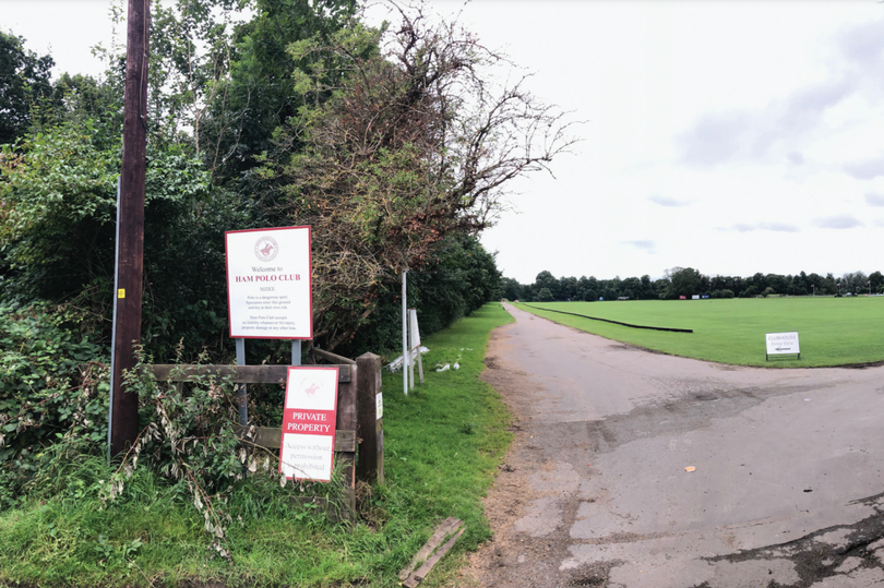 Ham Polo Club entrance, Ham, Richmond upon Thames